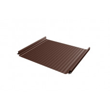Кликфальц Pro Gofr 0,45 Drap ST с пленкой на замках RAL 8017 шоколад