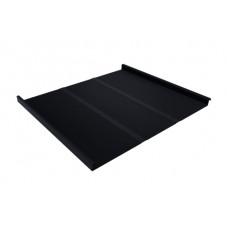Фальц двойной стоячий Line 0,5 Satin с пленкой RAL 9005 черный