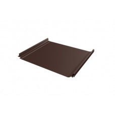 Кликфальц Pro 0,45 Drap ST с пленкой на замках RAL 8017 шоколад