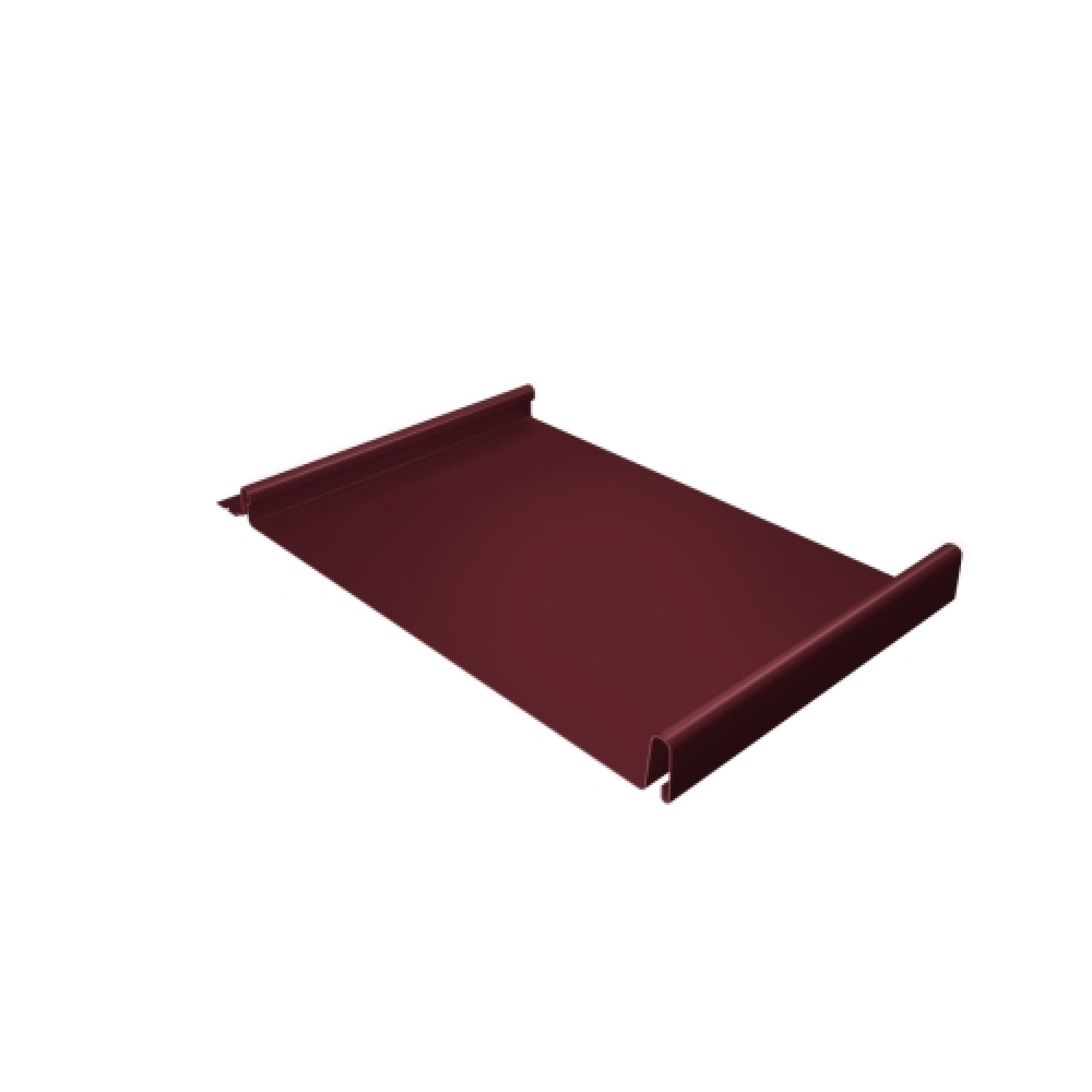 Кликфальц 0,5 Satin Matt с пленкой на замках RAL 3005 красное вино