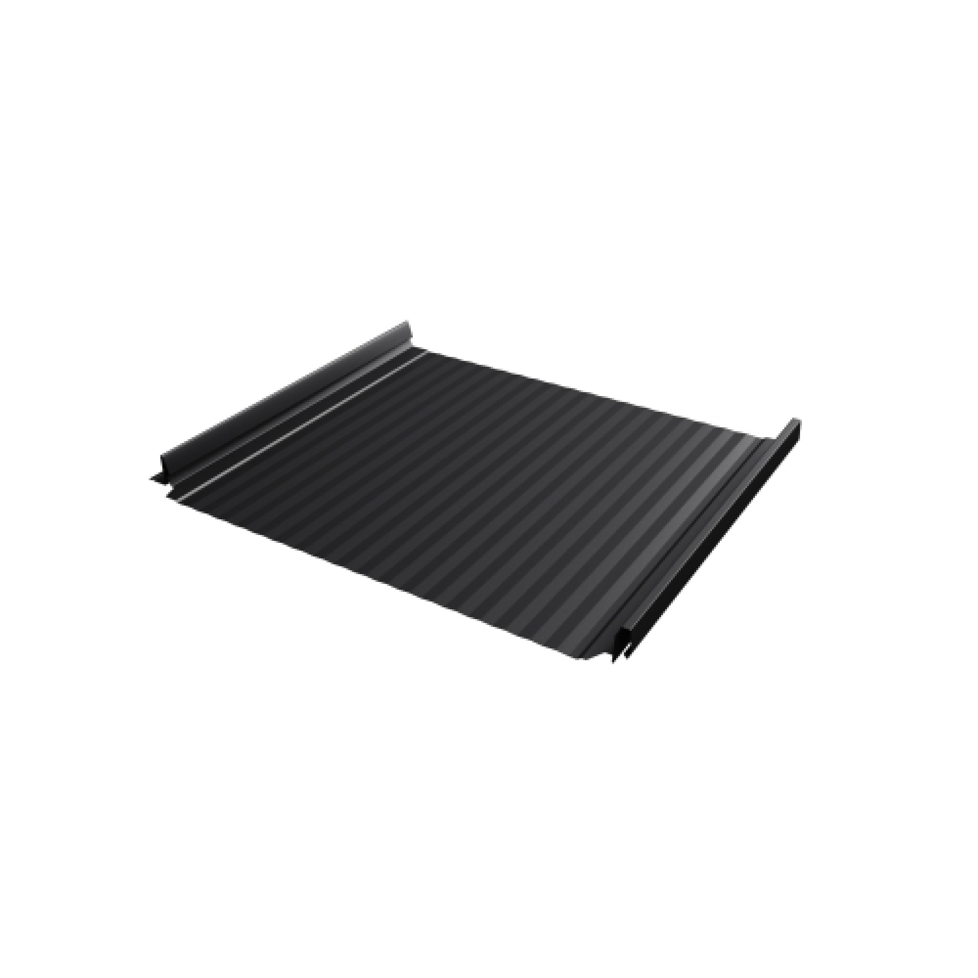 Кликфальц Pro Gofr 0,45 Drap ST с пленкой на замках RAL 9005 черный