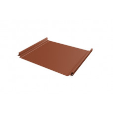 Кликфальц Pro 0,45 Drap с пленкой на замках RAL 8004 терракота