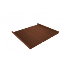 Фальц двойной стоячий Line 0,5 Satin Matt RAL 8004 терракота