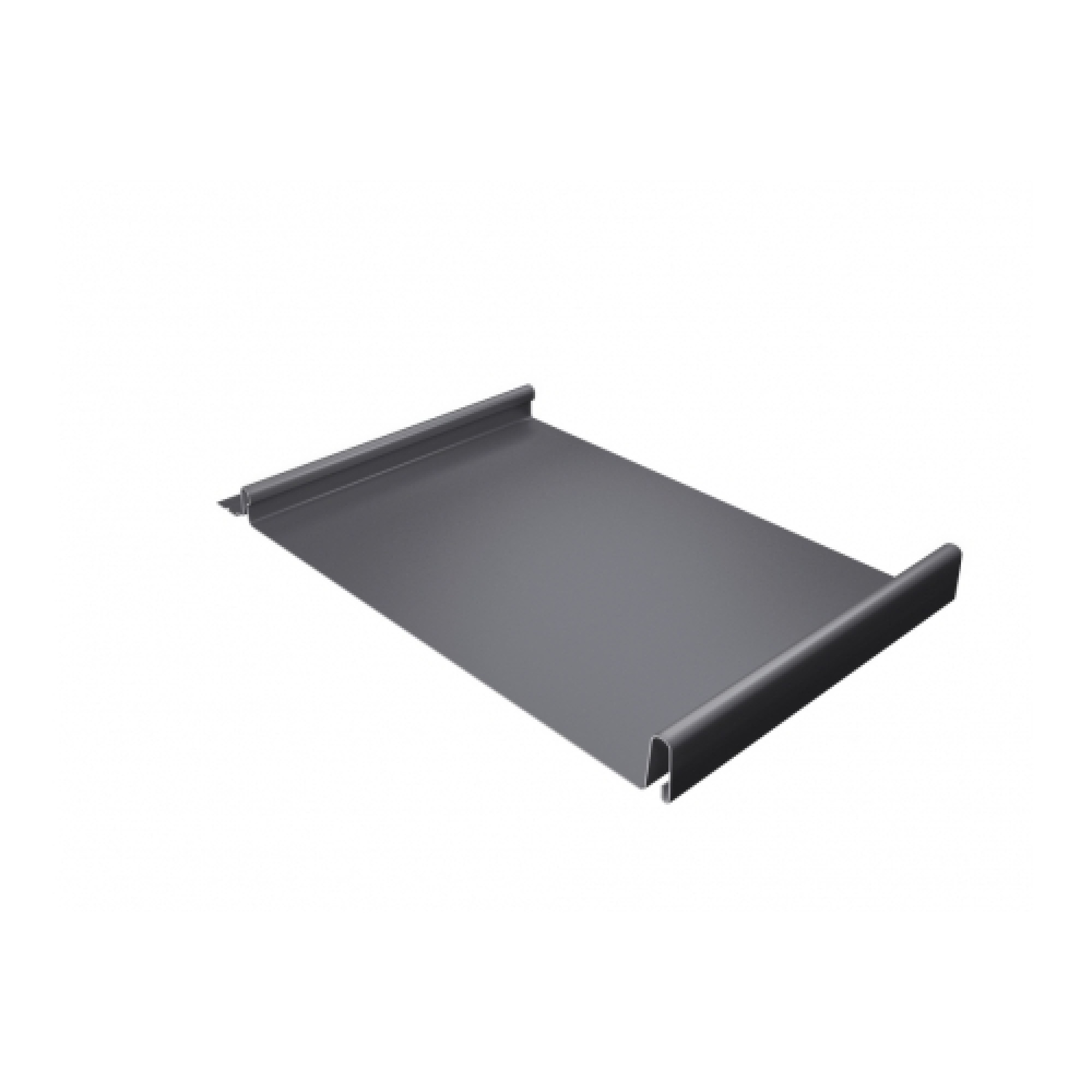 Кликфальц 0,5 Satin с пленкой на замках RAL 7004 сигнальный серый