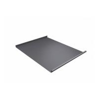 Фальц двойной стоячий 0,5 Satin с пленкой на замках RAL 7004 сигнальный серый