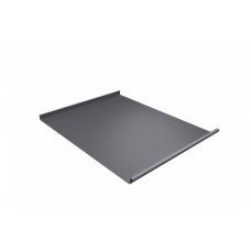 Фальц двойной стоячий 0,5 Satin с пленкой на замках RAL 7004 сигнальный серый