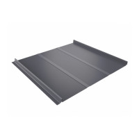 Кликфальц Line 0,5 Satin с пленкой на замках RAL 7004 сигнальный серый