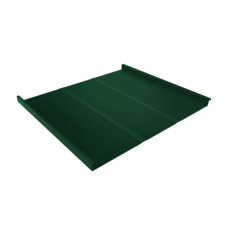 Фальц двойной стоячий Line 0,5 Satin с пленкой на замках RAL 6005 зеленый мох