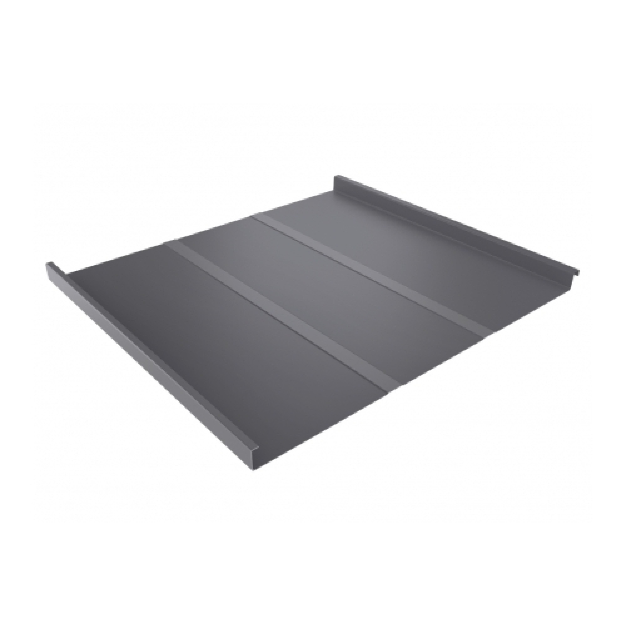 Фальц двойной стоячий Line 0,5 Satin с пленкой на замках RAL 7004 сигнальный серый