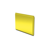 Кассета фасадная прямая открытого типа с порошковым покрытием, 1,2 мм RAL 1018 цинково-желтый