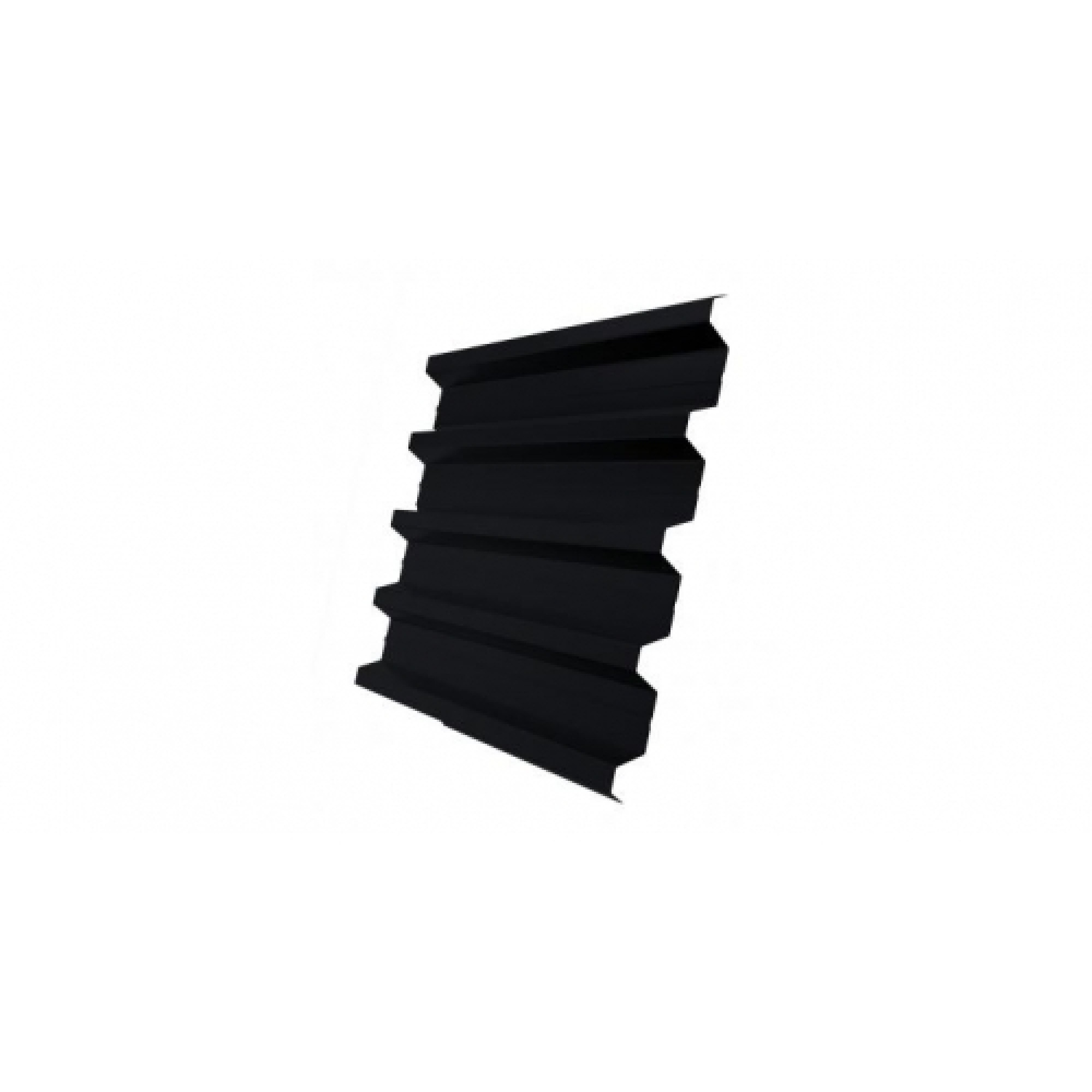 Профнастил H60R Grand Line 0,5 GreenCoat Pural BT, matt RR 33 черный (RAL 9005 черный)
