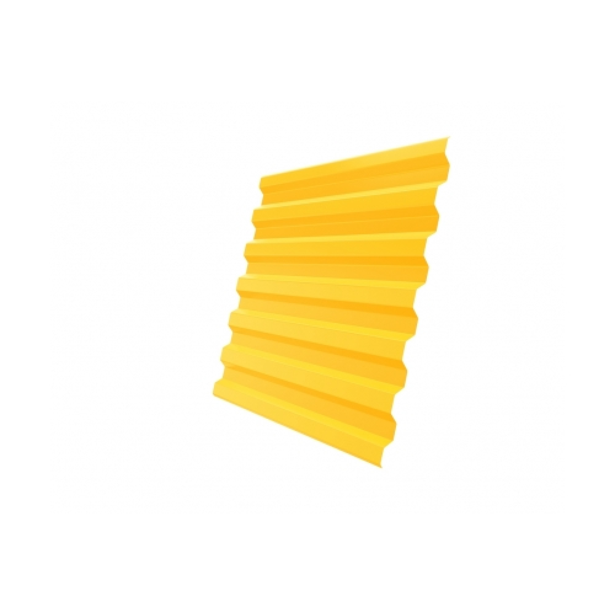 Профнастил С21R 0,45 PE RAL 1018 цинково-желтый