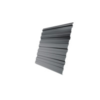 Профнастил С10R 0,5 Satin RAL 9006 бело-алюминиевый