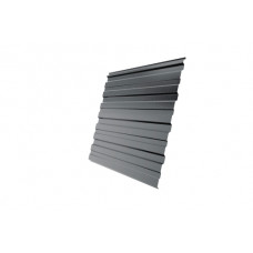 Профнастил С10R 0,5 Satin RAL 9006 бело-алюминиевый