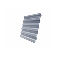 Профнастил HC35R 0,5 Satin RAL 9006 бело-алюминиевый