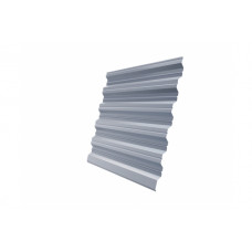 Профнастил HC35R 0,5 Satin RAL 9006 бело-алюминиевый