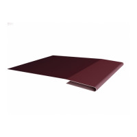 Планка начальная 0,5 Satin с пленкой RAL 3005 красное вино