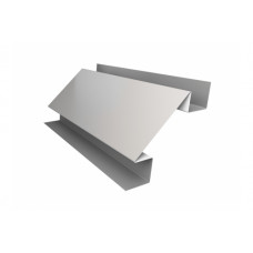 Планка угла внутреннего сложного Экобрус 0,5 Satin с пленкой RAL 9003 сигнальный белый