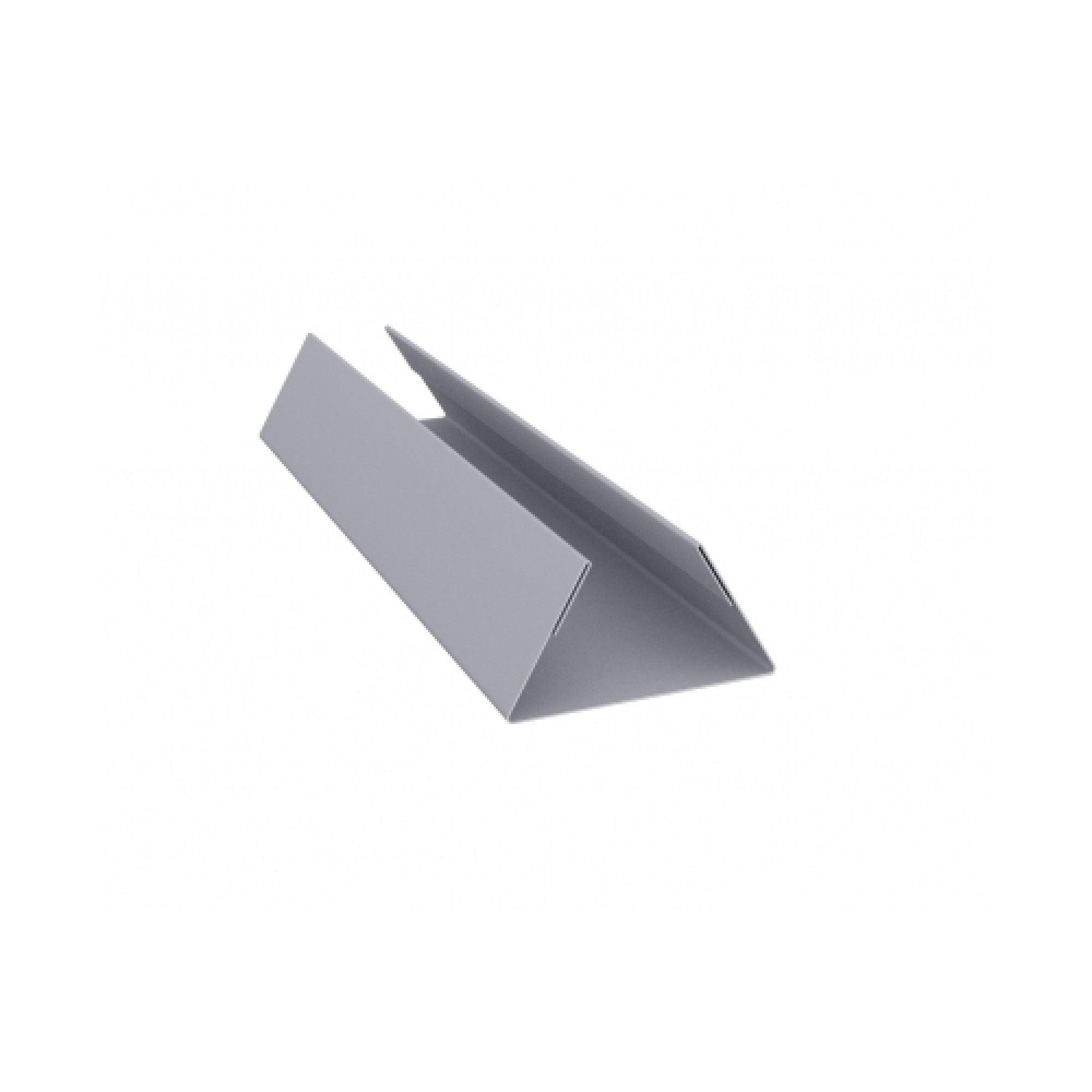Планка стыковочная составная нижняя 0,5 Satin с пленкой RAL 7004 сигнальный серый