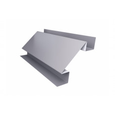 Планка угла внутреннего сложного Экобрус 0,5 Satin с пленкой RAL 7004 сигнальный серый