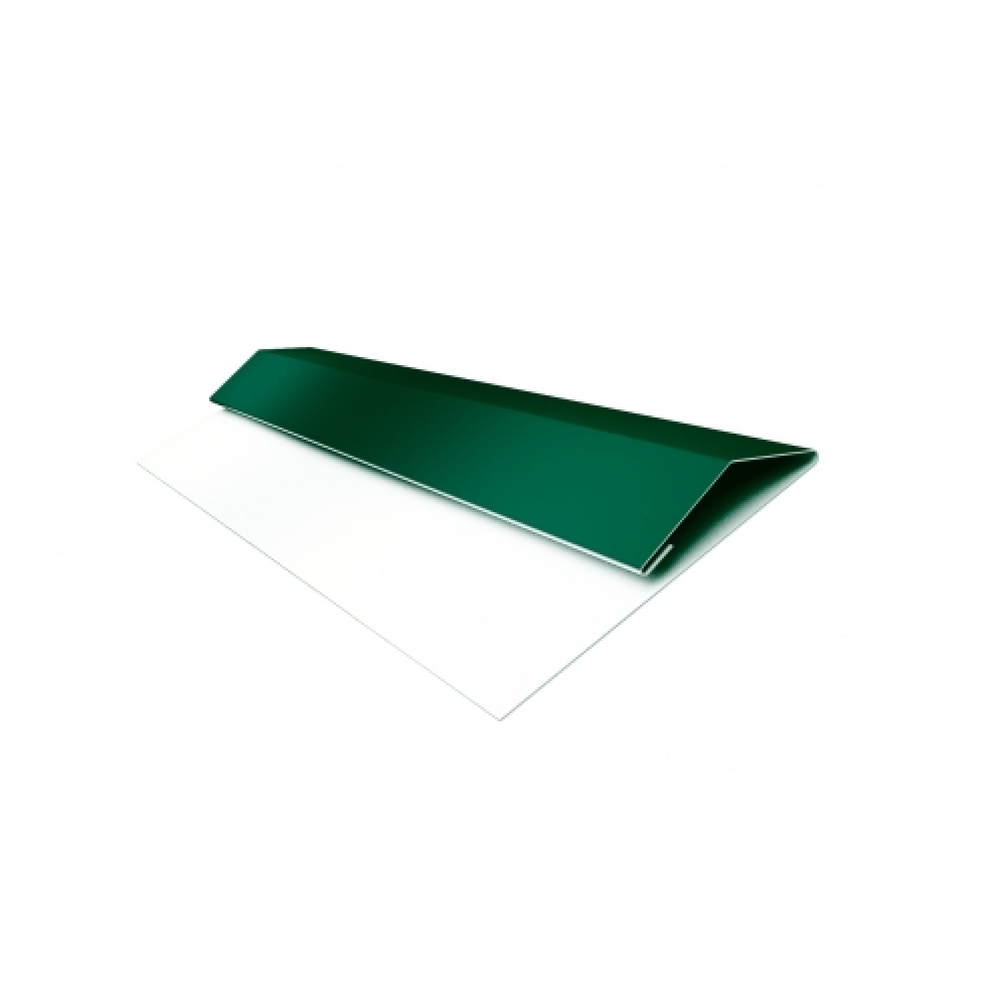Планка стартово-финишная (Блок-хаус, Экобрус) 0,5 Satin с пленкой RAL 6005 зеленый мох