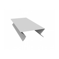 Планка угла внутреннего составная верхняя 0,5 Satin с пленкой RAL 9003 сигнальный белый