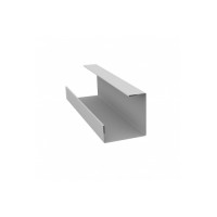 Планка угла внутреннего составная нижняя 0,5 Satin с пленкой RAL 9003 сигнальный белый