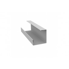Планка угла внутреннего составная нижняя 0,5 Satin с пленкой RAL 9003 сигнальный белый