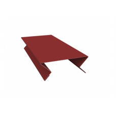 Планка угла внутреннего составная верхняя 0,5 Satin с пленкой RAL 3009 оксидно-красный