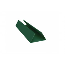 Планка стыковочная составная нижняя 0,5 Satin с пленкой RAL 6005 зеленый мох