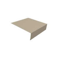 Планка околооконная простая 200х50 0,5 Satin с пленкой RAL 1015 светлая слоновая кость