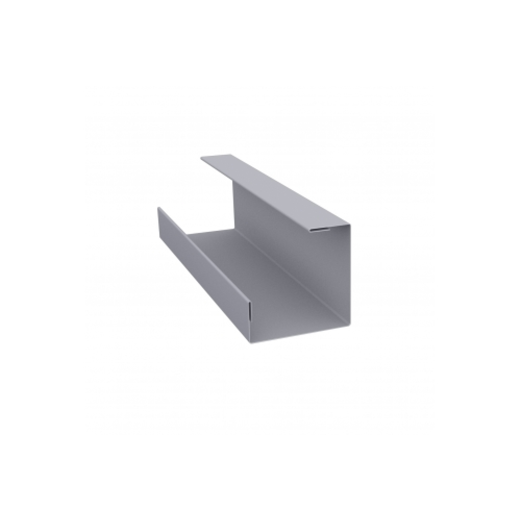 Планка угла внутреннего составная нижняя 0,5 Satin с пленкой RAL 7004 сигнальный серый