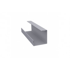 Планка угла внутреннего составная нижняя 0,5 Satin с пленкой RAL 7004 сигнальный серый