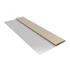 Планка стартовая БХ new 0,5 Satin с пленкой RAL 1015 светлая слоновая кость
