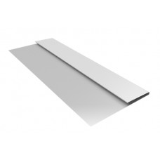 Планка стартовая БХ new 0,5 Satin с пленкой RAL 9003 сигнальный белый