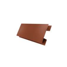 Планка H-образная БХ new 0,45 Drap RAL 8004 терракота