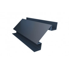 Планка угла внутреннего сложного Экобрус Grand Line 0,5 GreenCoat Pural BT, matt RR 23 темно-серый (RAL 7024 мокрый асфальт)