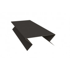 Планка угла внешнего составная нижняя 0,5 GreenCoat Pural BT, matt RR 32 темно-коричневый (RAL 8019 серо-коричневый)