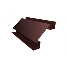 Планка угла внутреннего сложного Экобрус Grand Line 0,5 Rooftop Matte RAL 8017 шоколад