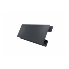 Планка H-образная Экобрус 0,5 Satin с пленкой RAL 7024 мокрый асфальт
