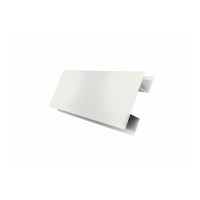 Планка H-образная Экобрус 0,5 Satin с пленкой RAL 9003 сигнальный белый