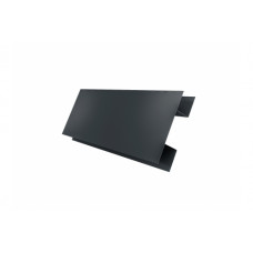 Планка H-образная Экобрус 0,5 Satin с пленкой RAL 7016 антрацитово-серый