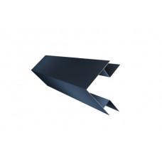 Планка угла внешнего сложного Экобрус Grand Line 0,5 Rooftop Matte RAL 7024 мокрый асфальт