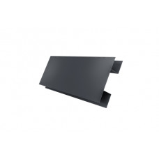 Планка H-образная БХ new 0,5 Satin Matt RAL 7024 мокрый асфальт