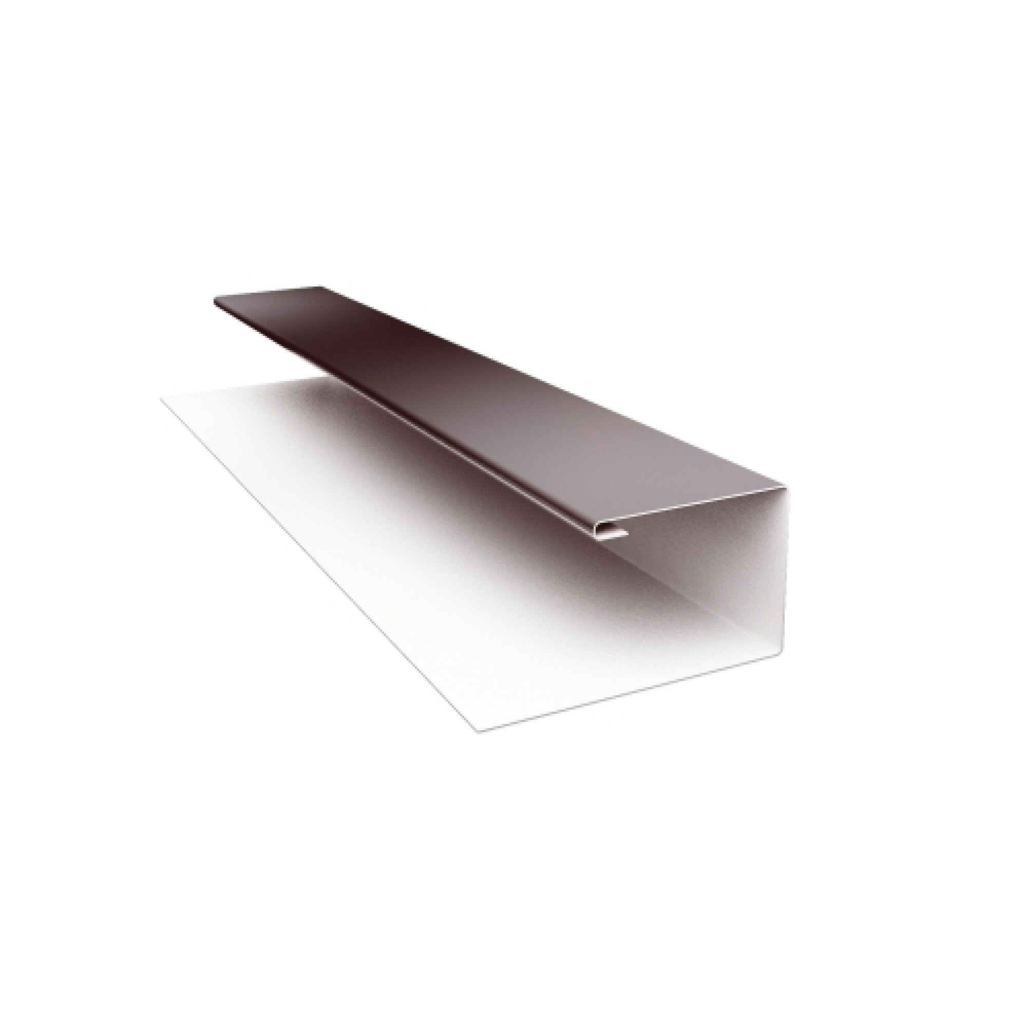 Планка П-образная БХ new 0,5 Satin Matt RAL 8017 шоколад