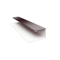 Планка П-образная БХ new 0,5 Satin Matt RAL 8017 шоколад
