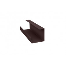 Планка угла внутреннего составная нижняя 0,5 Satin Matt RAL 8017 шоколад