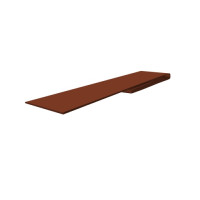 Планка финишная 46х25 0,5 Satin Matt RAL 8004 терракота