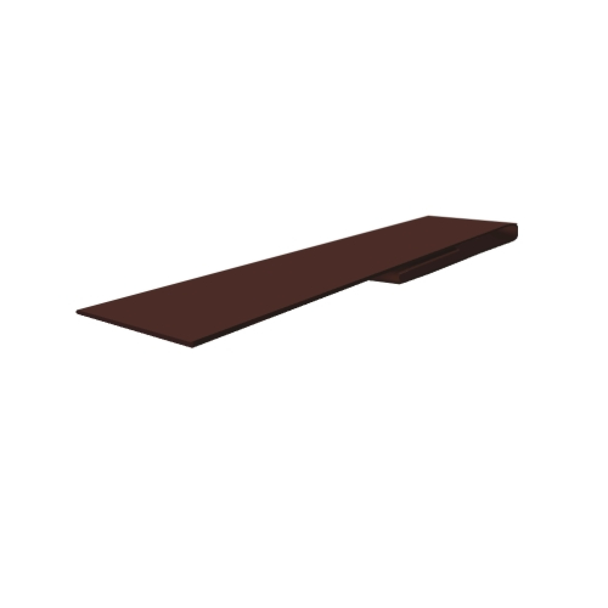 Планка финишная 46х25 0,5 Satin Matt RAL 8017 шоколад