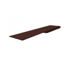 Планка финишная 46х25 0,5 Satin Matt RAL 8017 шоколад